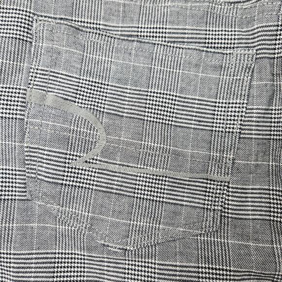 American Eagle Skirt Hi Rise Mini Super Stretch Gray Plaid Acadamia Preppy sz 0 - Picture 7 of 12